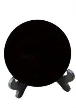 Obsidiāna spogulis 8 cm